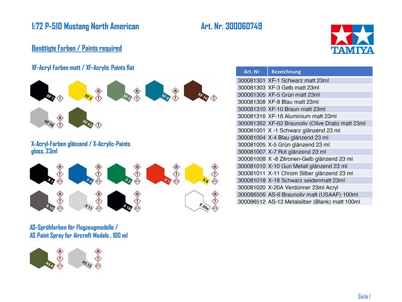 Tamiya Models P-51D Mustang Model Kit - Image 3